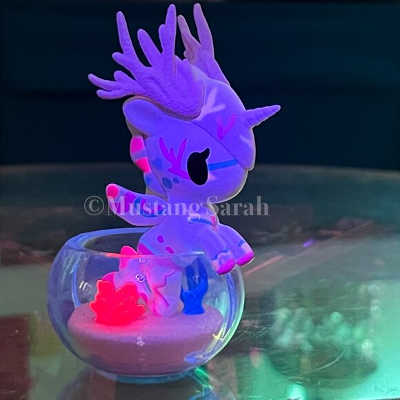 Tokidoki Pink Elk Coral Neon Reef Mermicorno Unicorno Rave Mermaid Unicorn - Picture 1 of 8